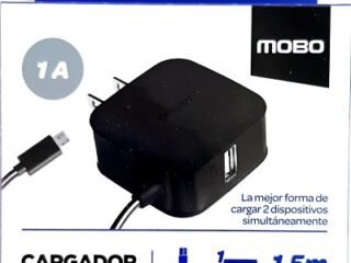 Cargador Micro USB Con puerto USB Mobo 1A