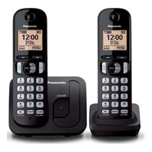 Teléfono Doble Inalámbrico Panasonic Negro
