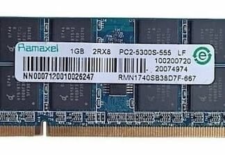 Memoria Ram Ramaxel 1Gb DDR2 667Mhz - Usado