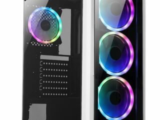 Gabinete Gamer Xzeal Xz110-1 Blanco Cristal Templado 4 Ventiladores Rgb