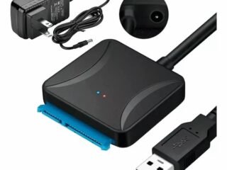 Adaptador Sata A Usb 3.0 Con Cargador Para Hdd De 2.5 Y 3.5 Pulgadas