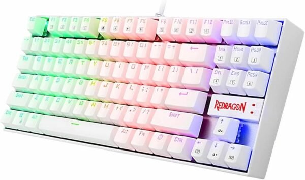 Teclado Mecanico Gamer Rgb Redragon Kumara Blanco Tenkeyless - Inglés