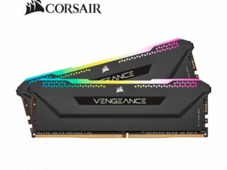 Kit de memoria DRAM DDR4 a 3200 MHz VENGEANCE RGB PRO SL de 16 GB (2 x 8 GB) C16, negro